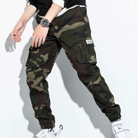 Men’s Camo Flap Pocket Cargo Pants *NEW* - Picture 5 of 7